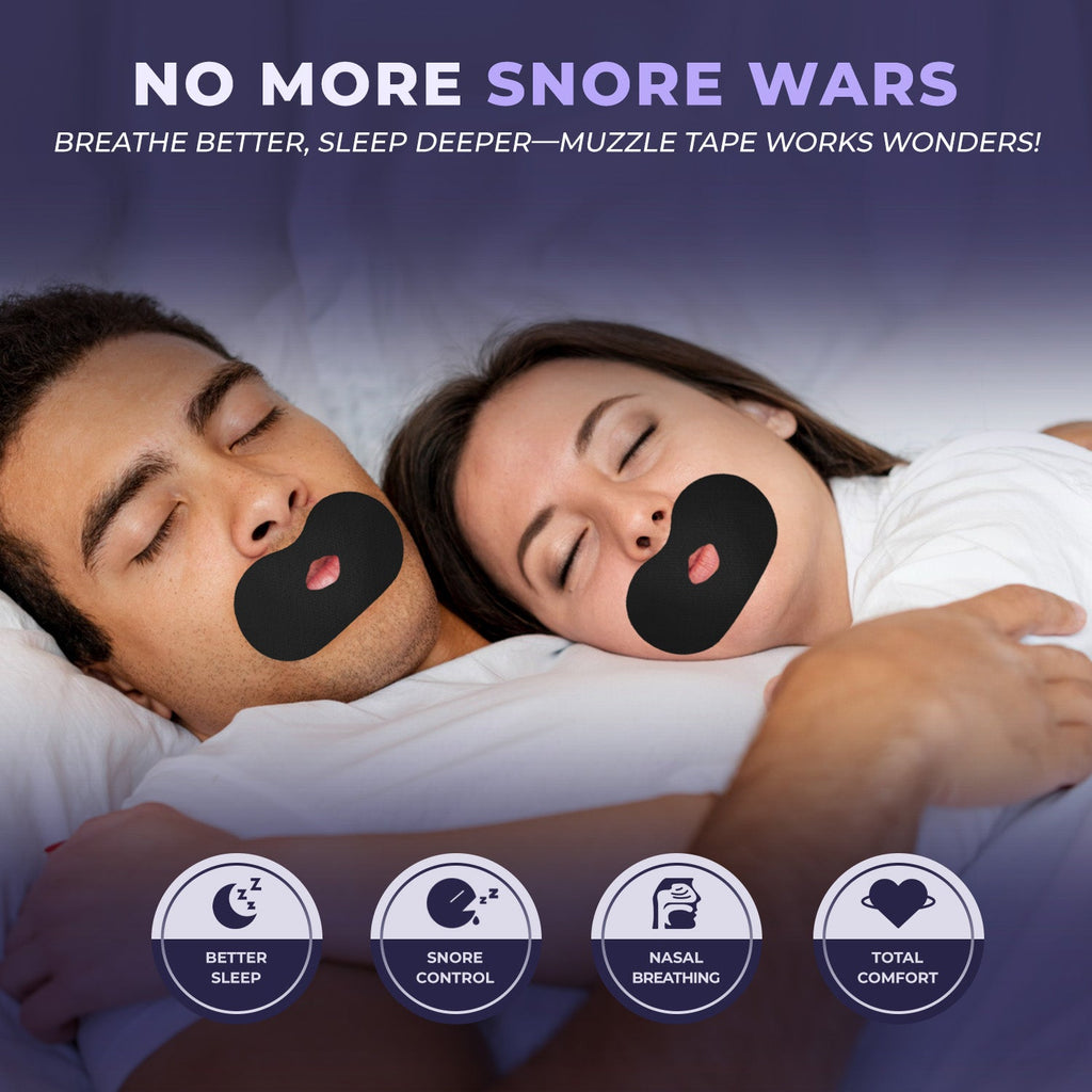 Muzzle® Mouth Tape for Adults (Strong Hold)