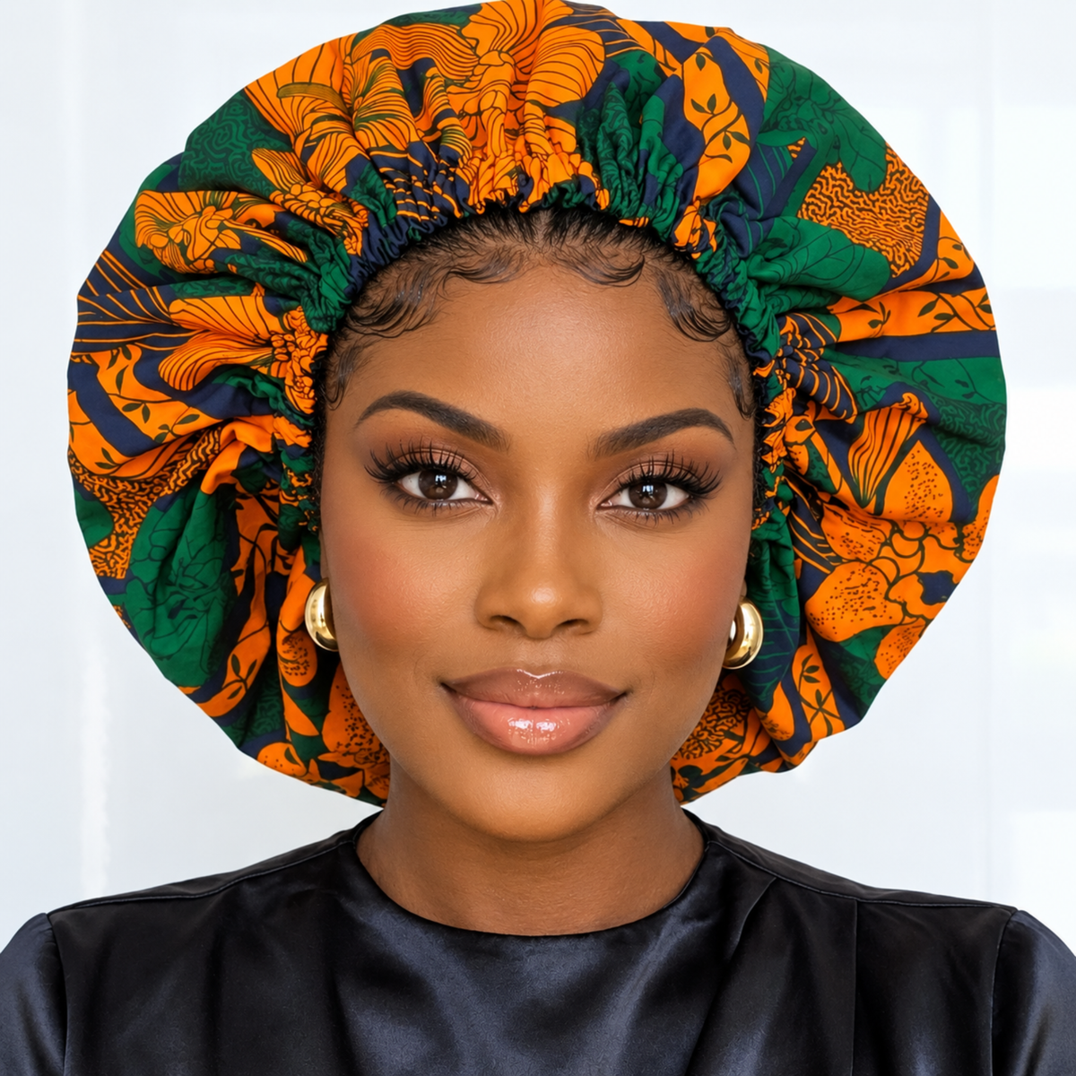Duma Mbili Large Silk Lined Bonnet