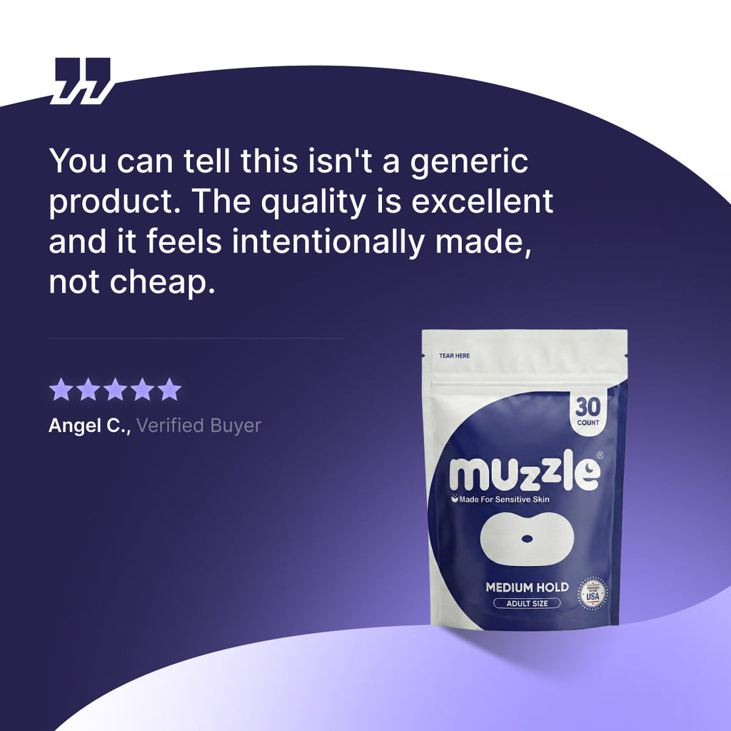 Muzzle® Mouth Tape For Adults (Extra Sensitive)