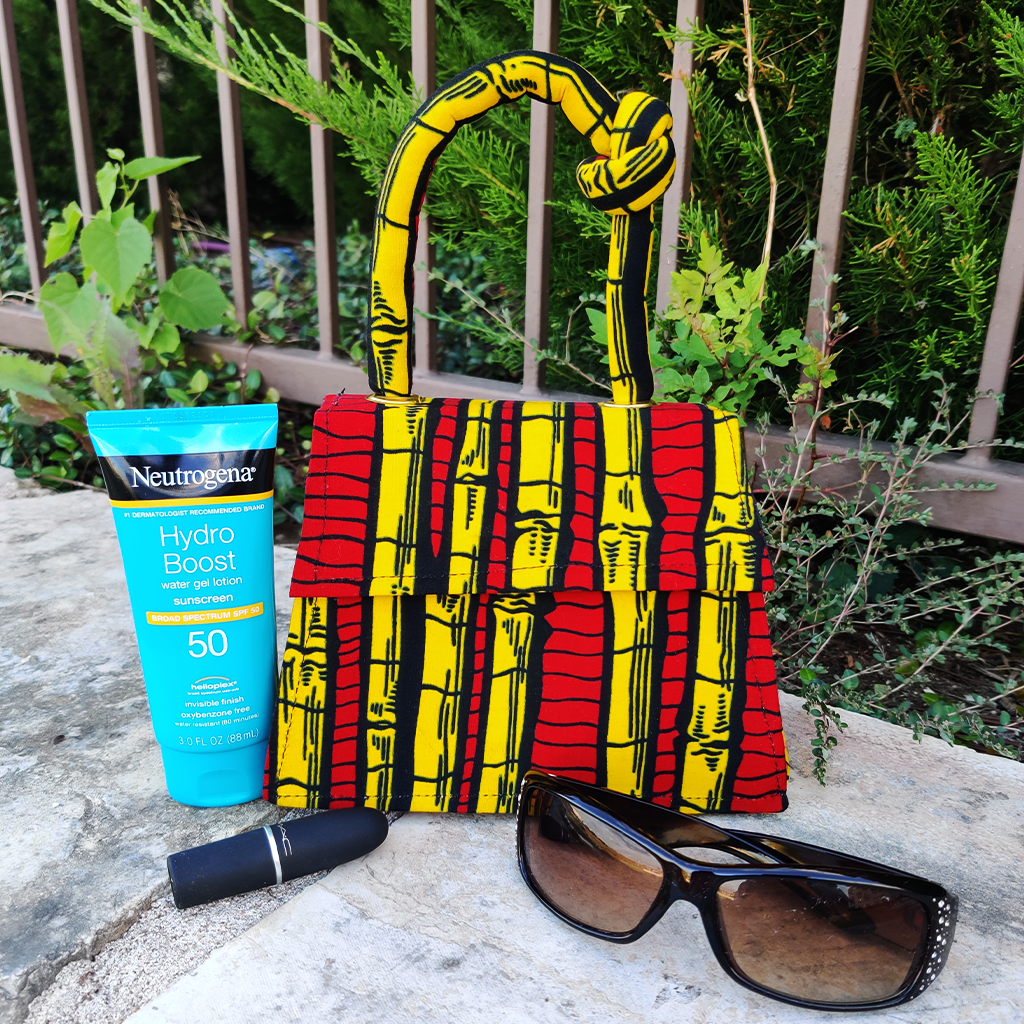 Asma Knot African Print Mini Bag