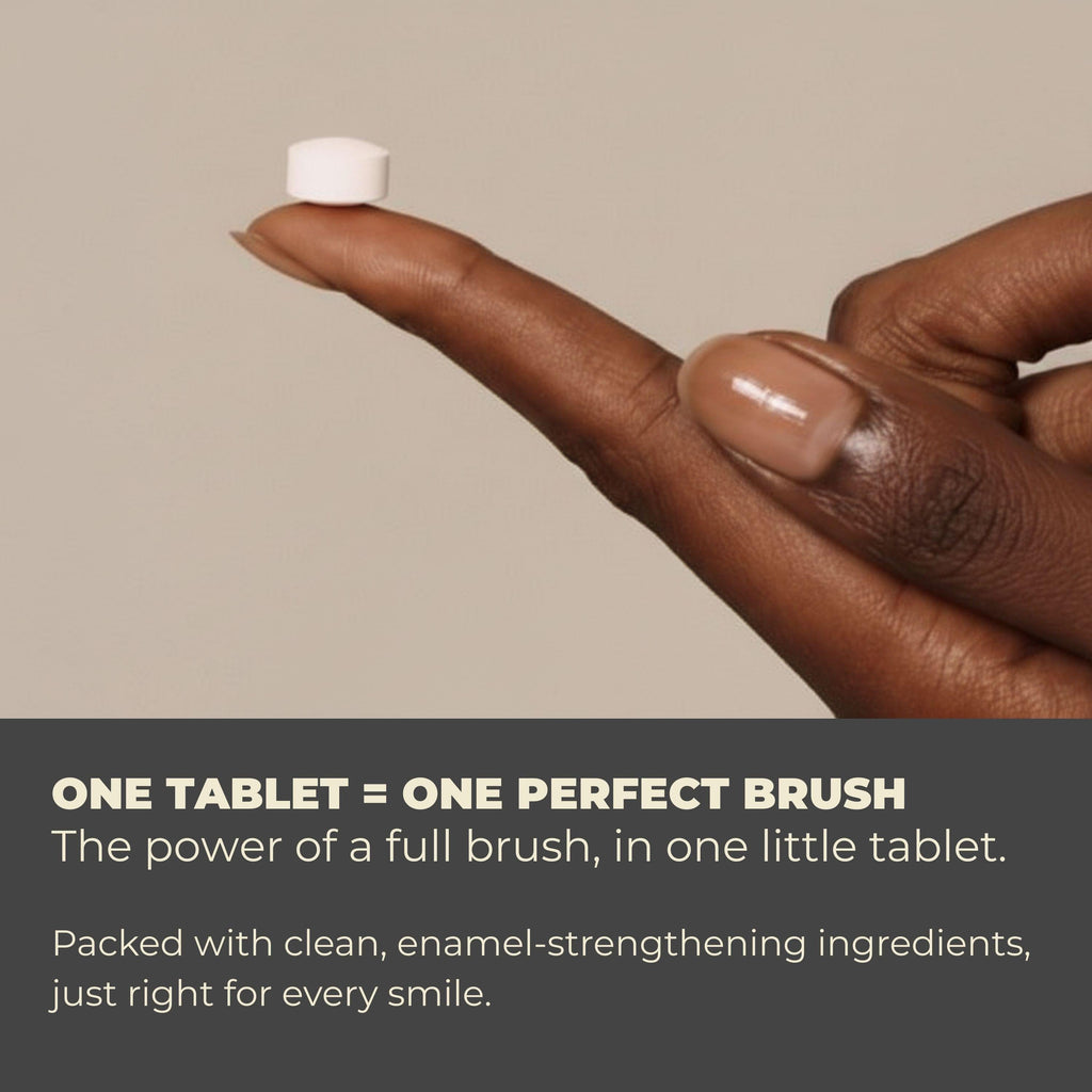 Fluoride-Free Cool Mint Toothpaste Tablets – 1-Month Supply | 5% nHAp