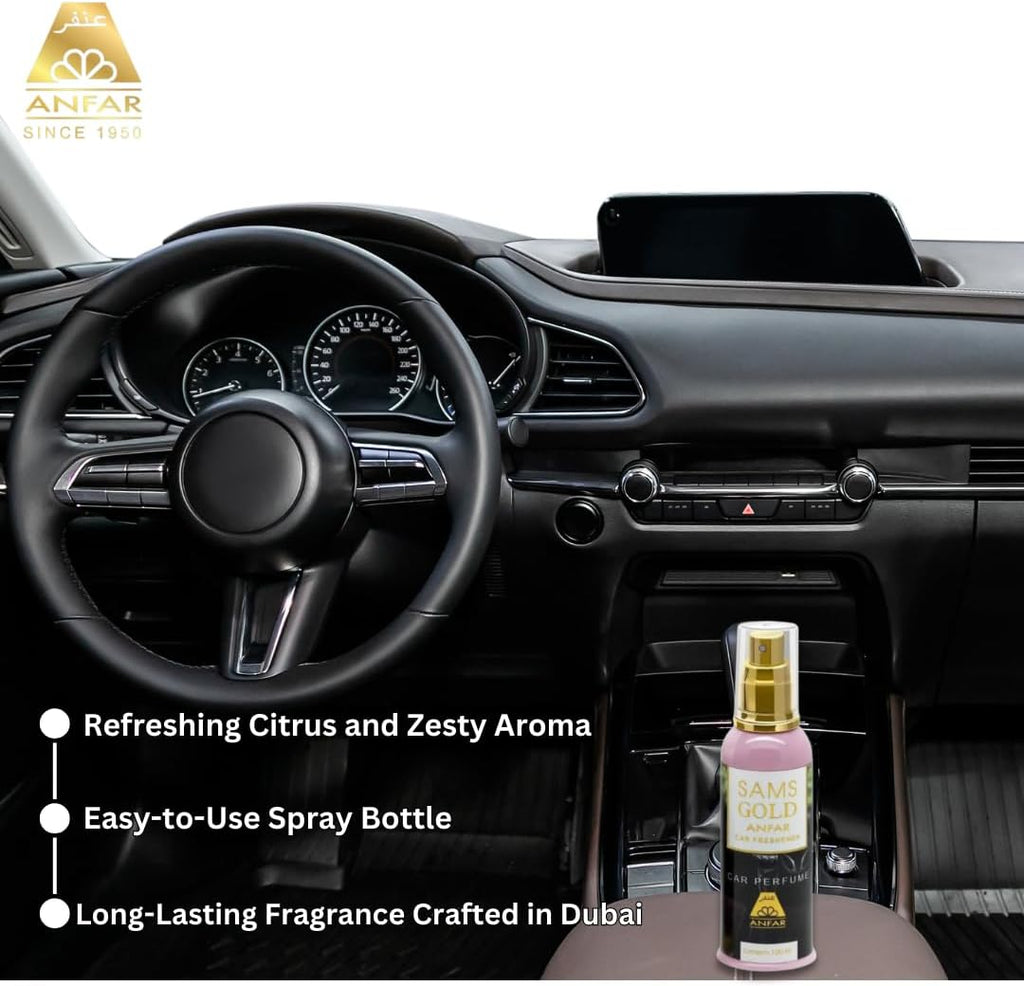 Anfar Sams Gold Premium Car Perfume 100ml Eau De Parfum