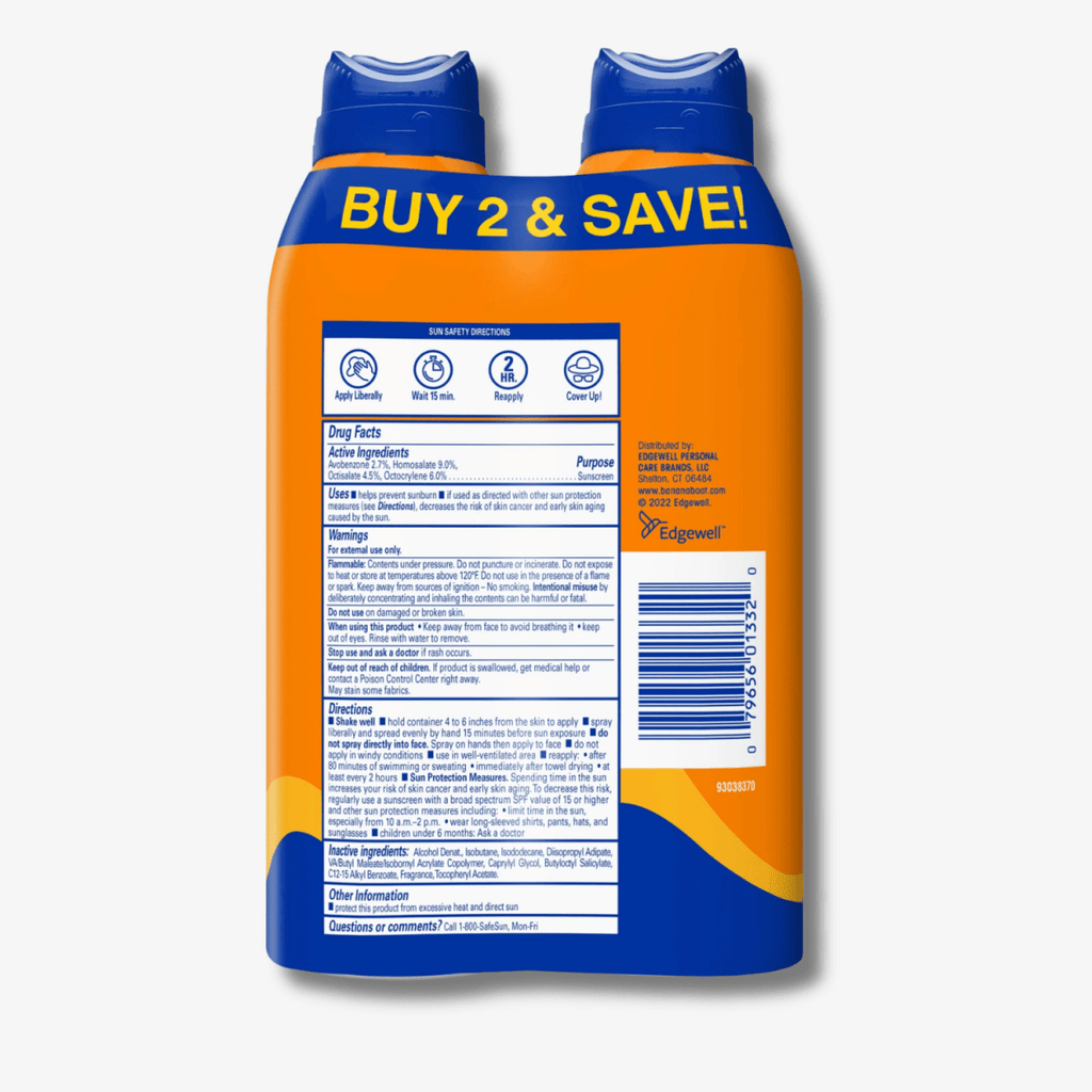 Banana Boat Sport Ultra SPF 50 Pack of 2 6oz
