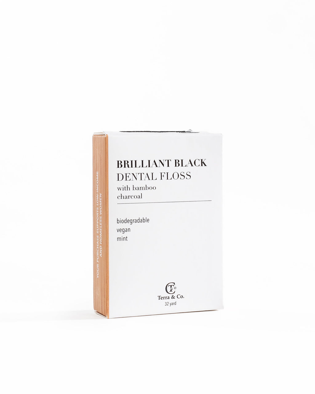 Brilliant Black® Charcoal Bamboo Dental Floss – Vegan & PFAS-Free