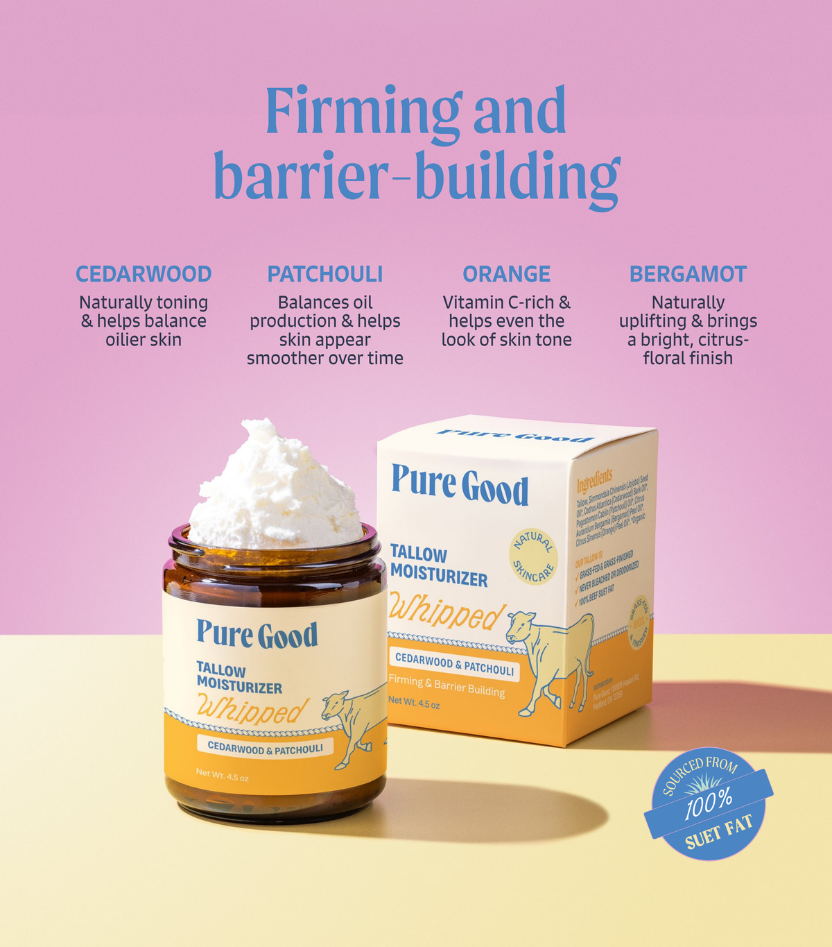 Cedarwood & Patchouli · Whipped Tallow