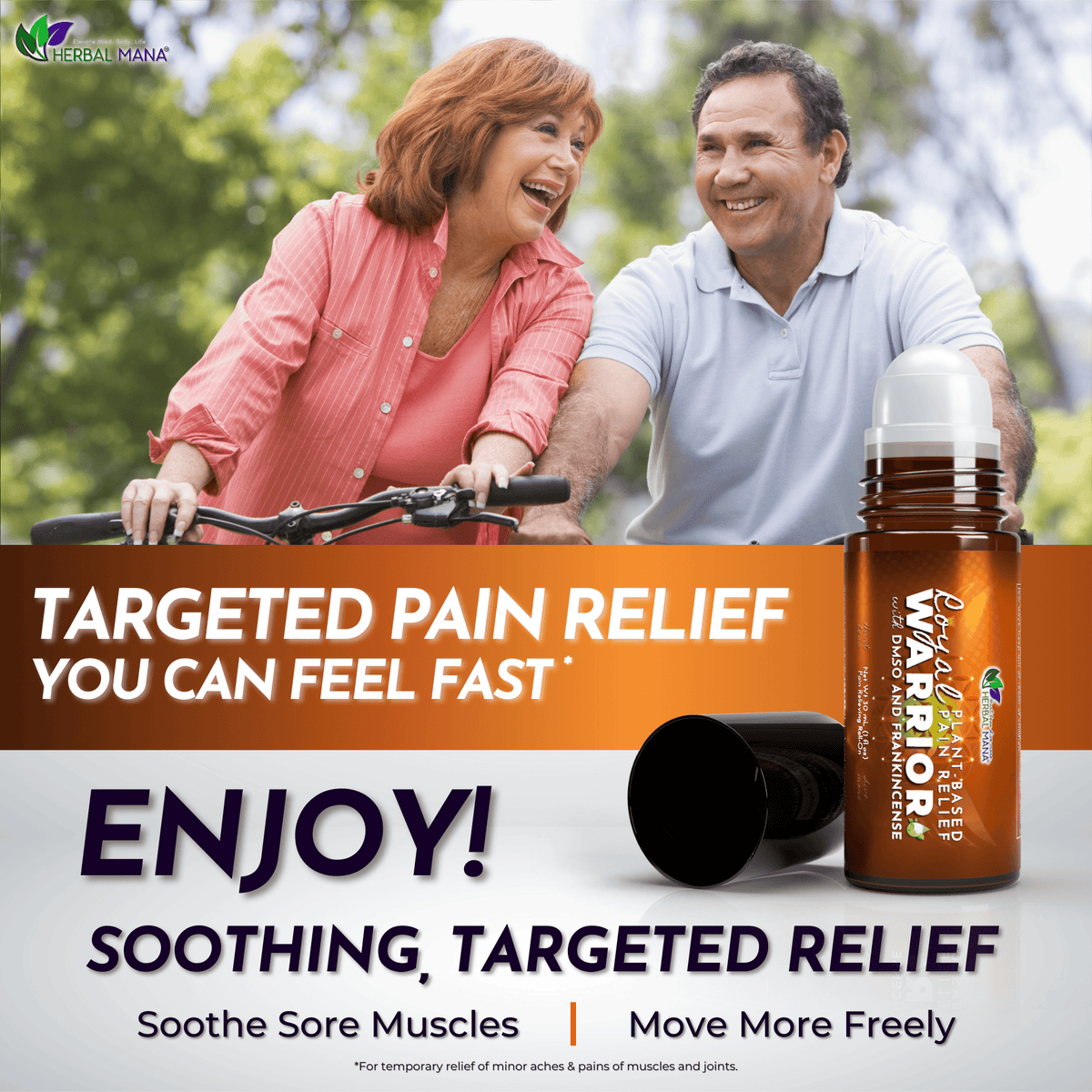Cooling Frankincense DMSO Roll-On for Joint Pain Relief | Royal Warrior