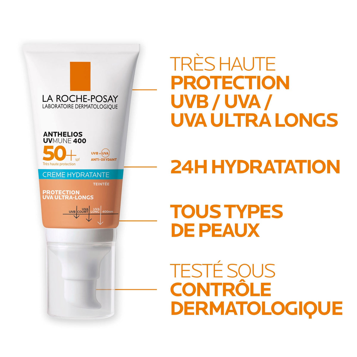 La Roche-Posay Anthelios UVMUNE 400 SPF 50+ Tinted Face Sunscreen