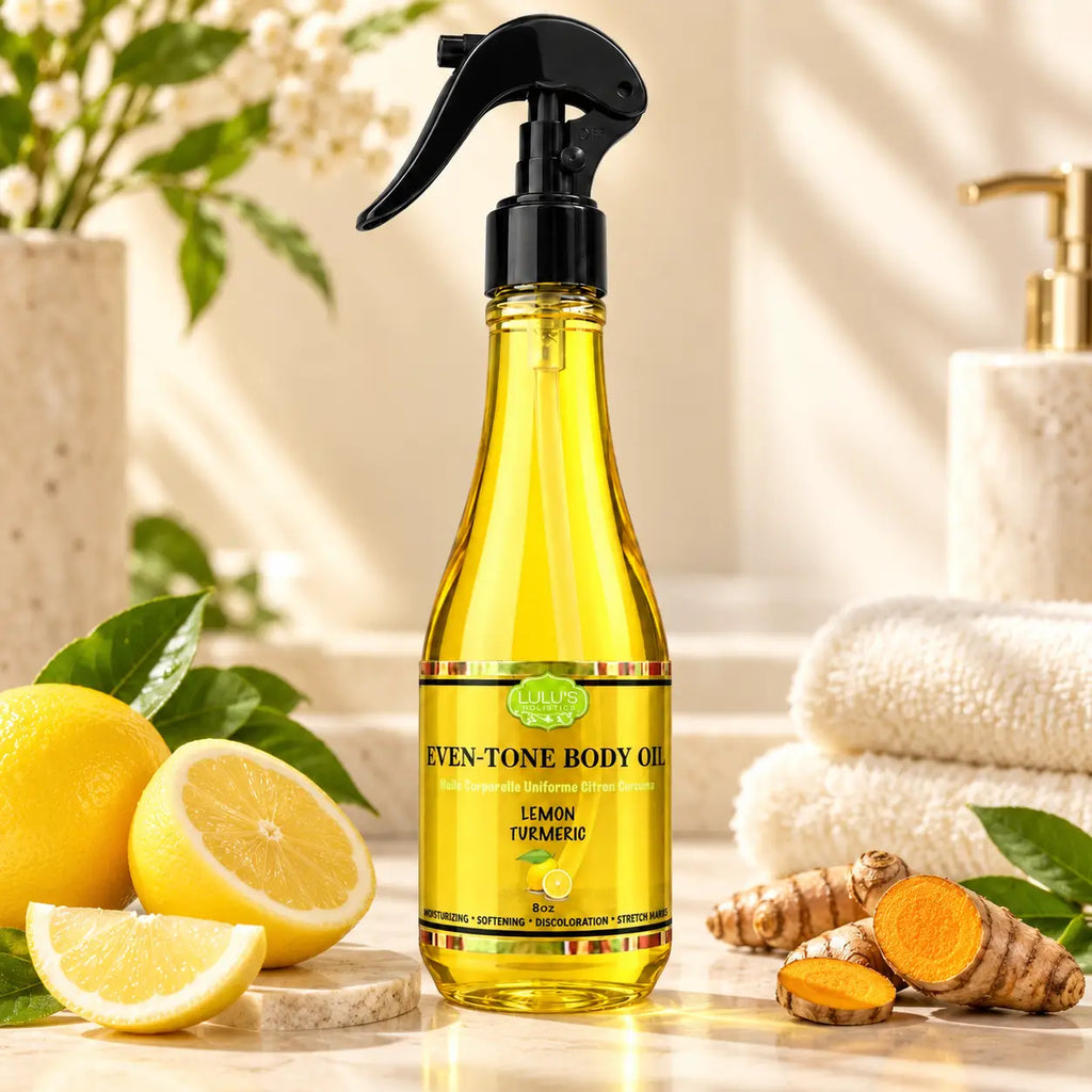 Lulu's Holistics Lemon Turmeric Radiance Conditioning Body Oil (8oz)