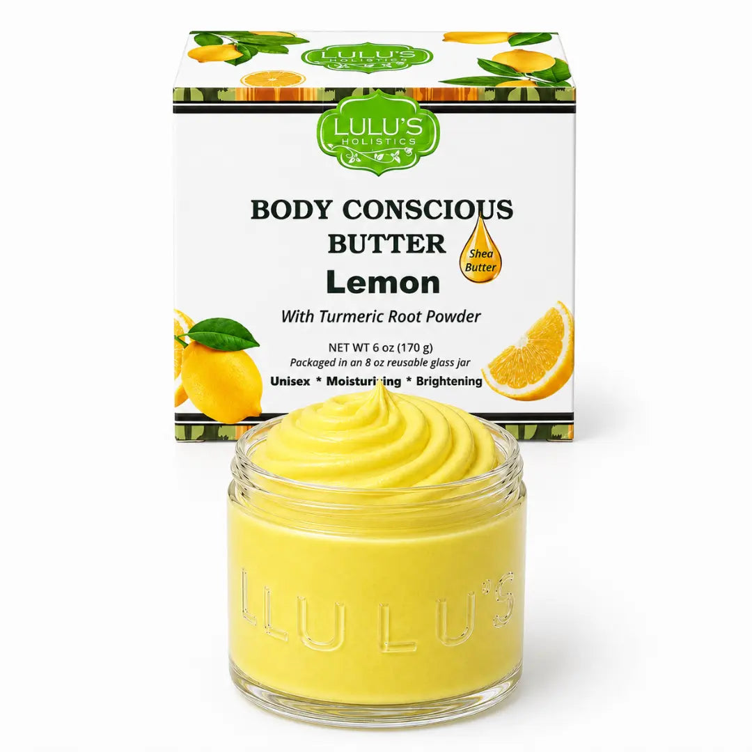 Lulu's Holistics Unrefined Unscented Whipped Body Butter – Pure, Balanced Moisture