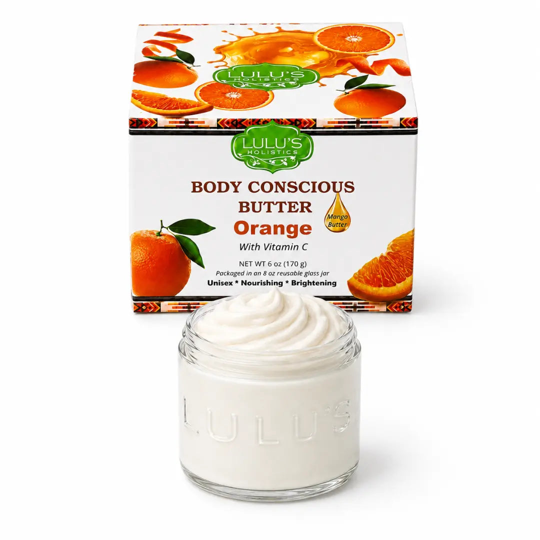 Lulu's Holistics Pineapple Turmeric Whipped Mango Body Butter – Non-Greasy, Golden Glow