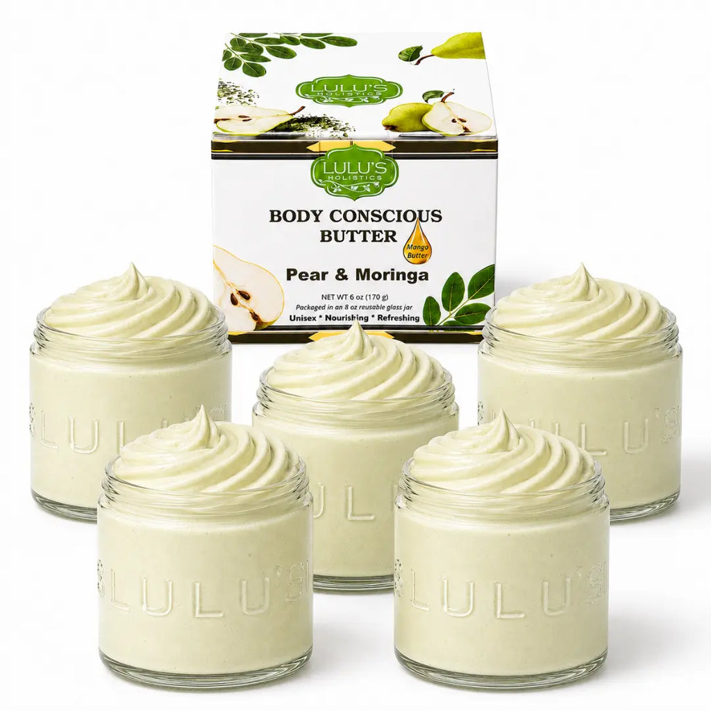 Lulu's Holistics Raspberry Lemonade & Dragon Fruit Whipped Body Butter – Gentle Exfoliation & Deep Moisture