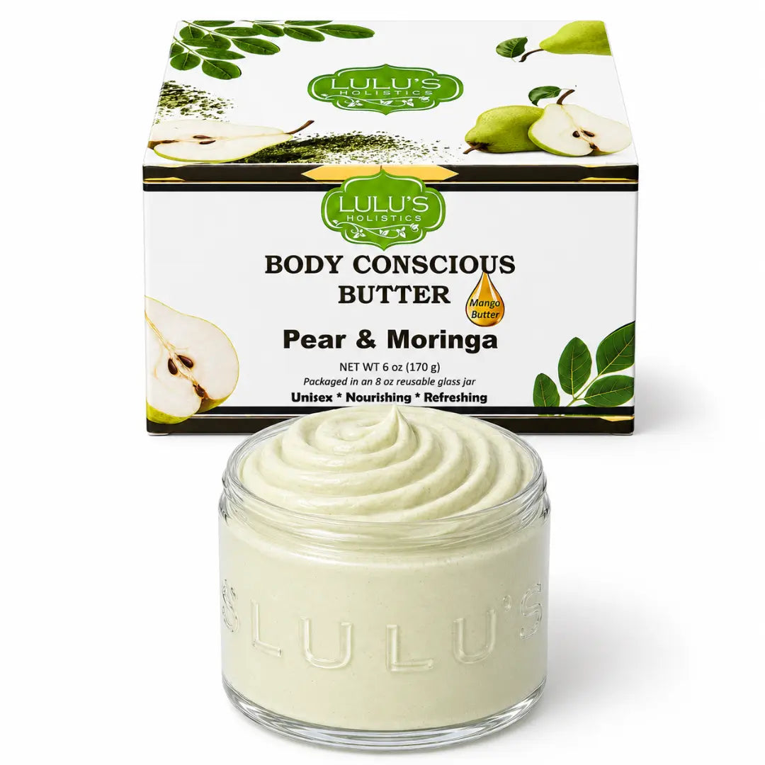Lulu's Holistics Rosewater Whipped Body Butter – Hydrating, Skin-Softening Care