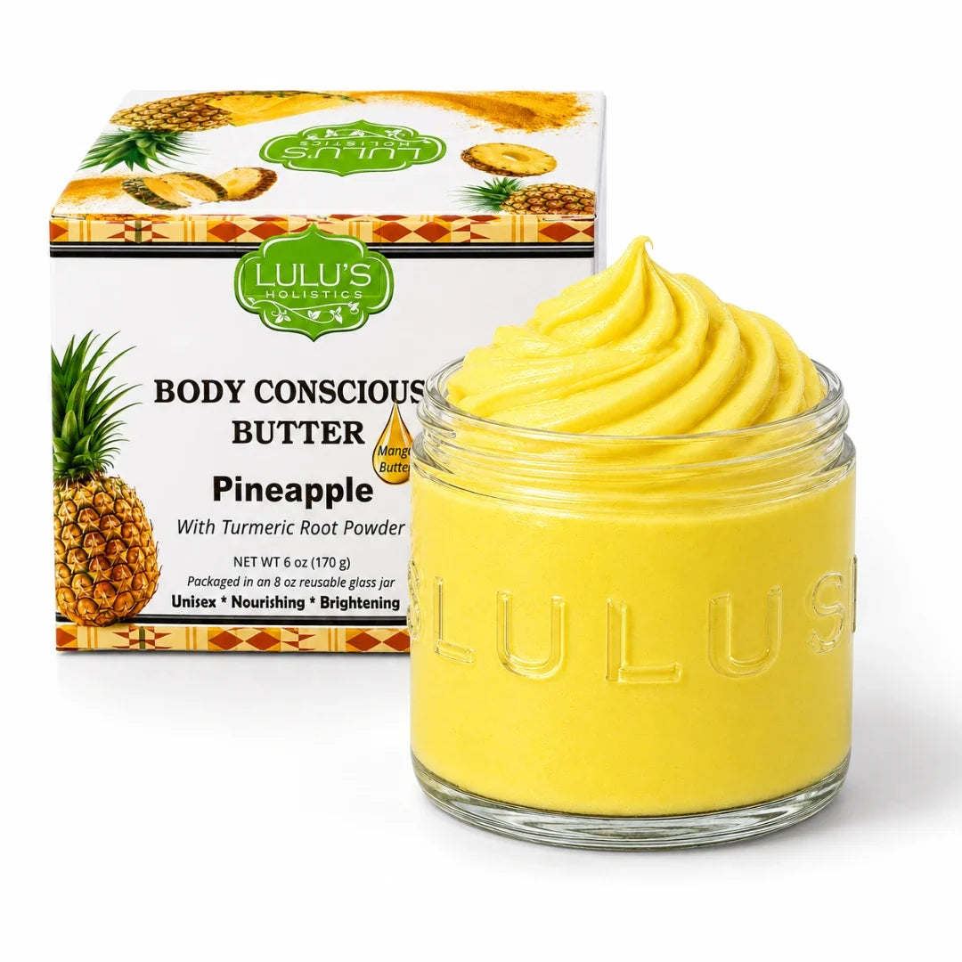 Lulu's Holistics Orange Vitamin C Whipped Mango Body Butter – Non-Greasy, Radiant Skin