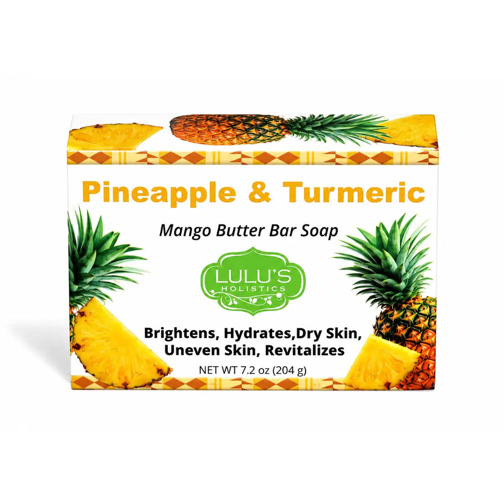 Lulu's Holistics Pineapple Turmeric Mango Butter Bar Soap – Brightening Cleanse