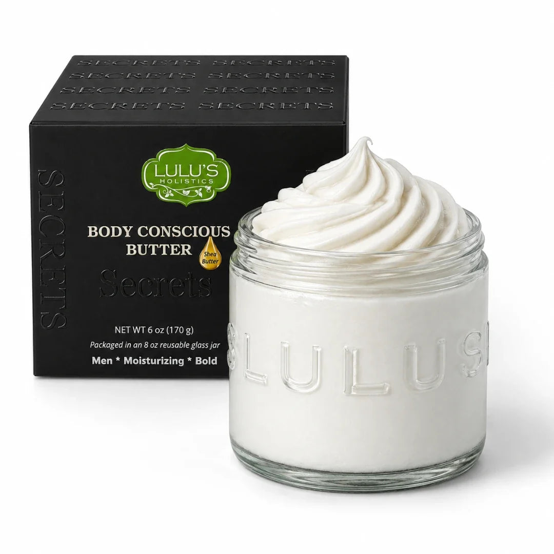 Lulu's Holistics Secrets Whipped Shea Body Butter for Men – Limited Edition, Bold & Sophisticated Scent