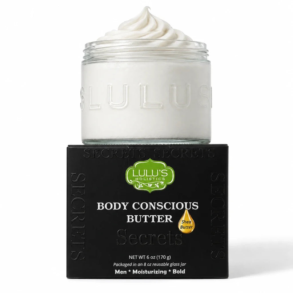 Lulu's Holistics Secrets Whipped Shea Body Butter for Men – Limited Edition, Bold & Sophisticated Scent