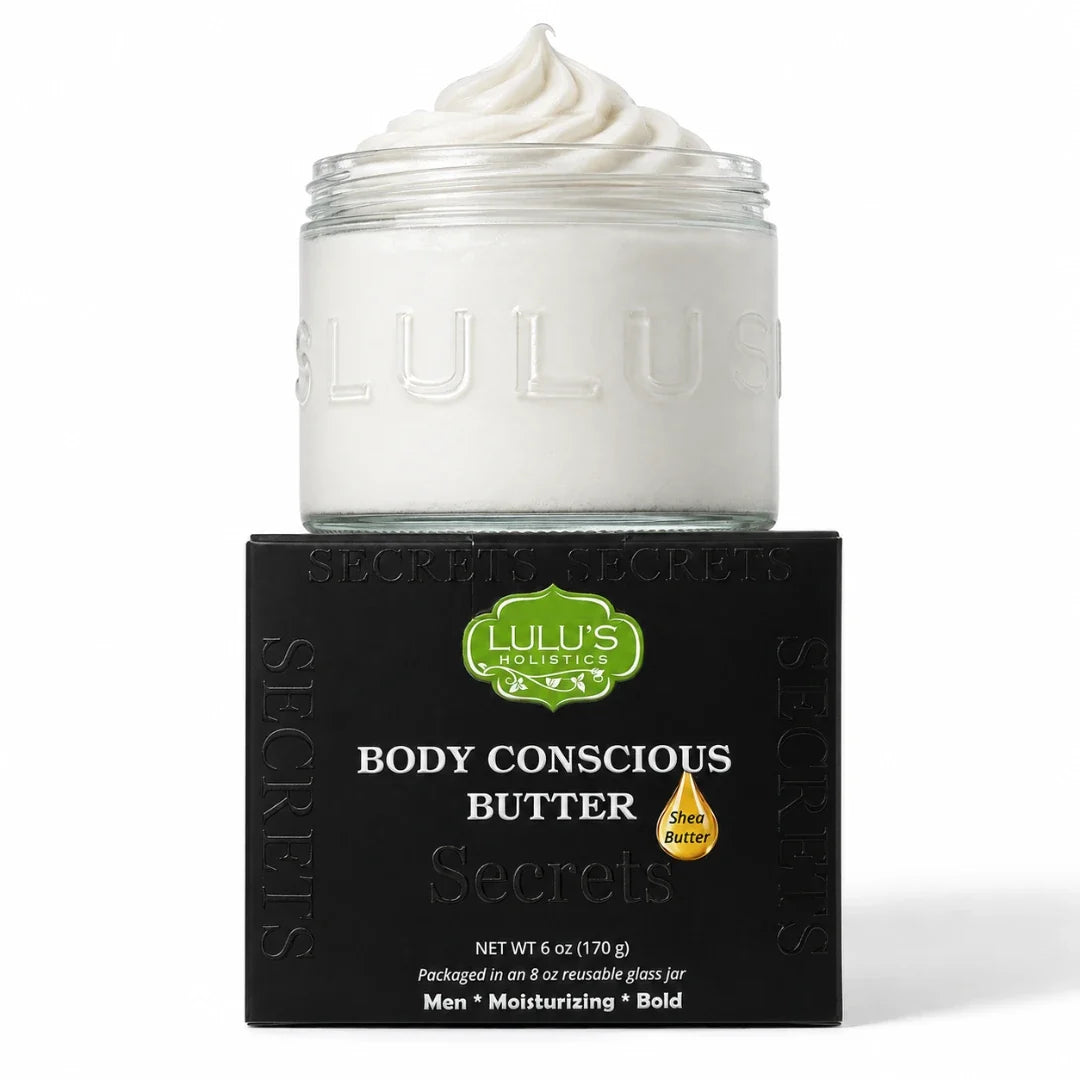 Lulu's Holistics Secrets Whipped Shea Body Butter for Men – Limited Edition, Bold & Sophisticated Scent