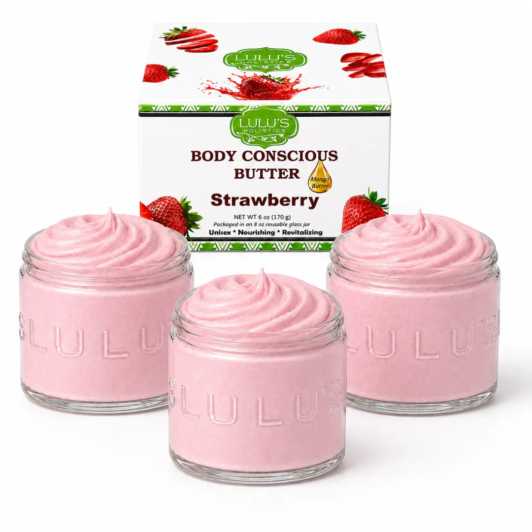 Lulu's Holistics Pineapple Turmeric Whipped Mango Body Butter – Non-Greasy, Golden Glow