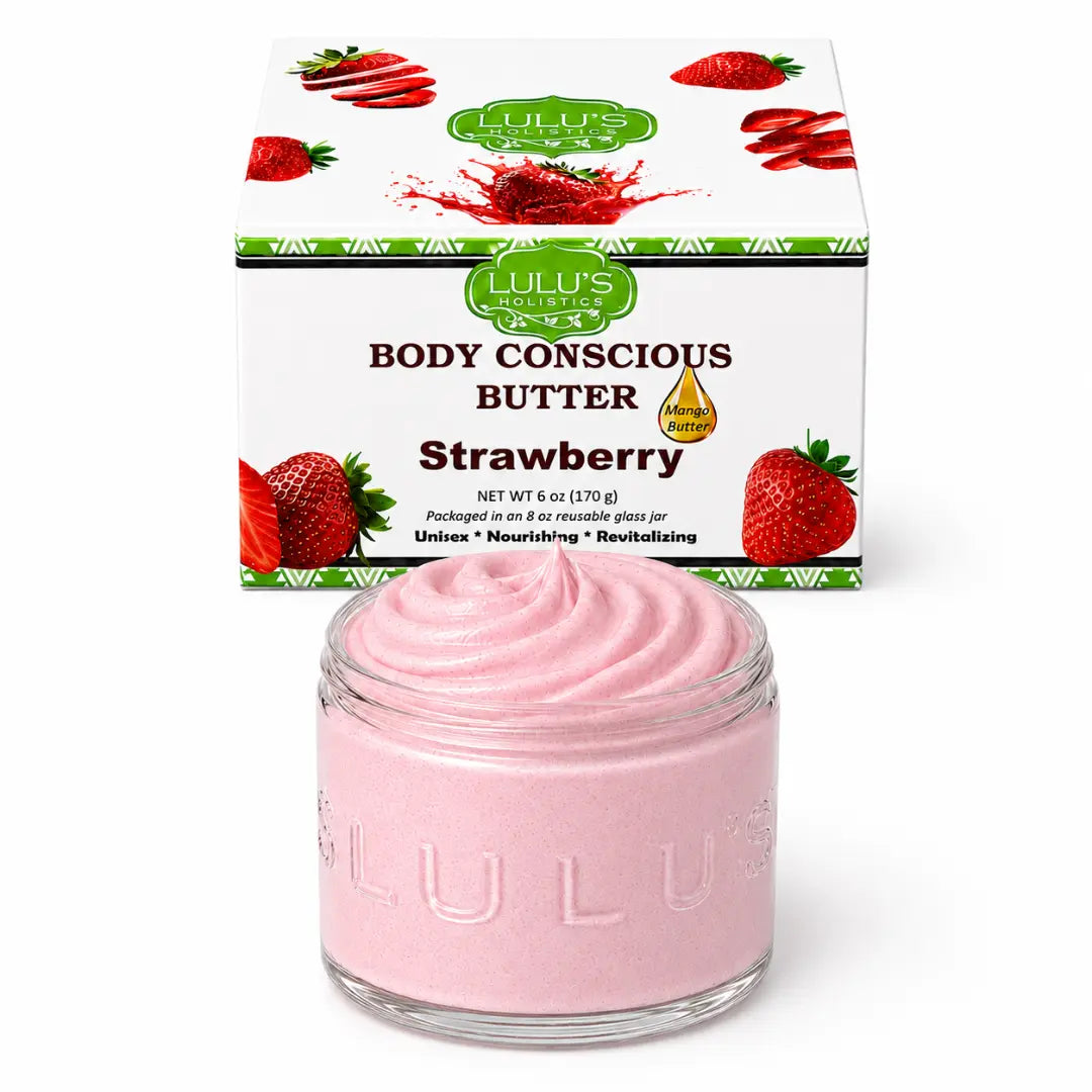 Lulu's Holistics Oatmeal & Honey Whipped Mango Body Butter – Non-Greasy, Gentle Hydration