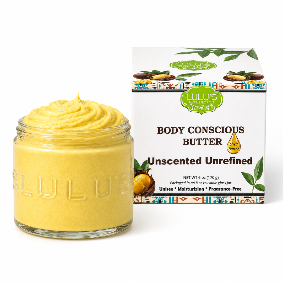Lulu's Holistics Oatmeal & Honey Whipped Mango Body Butter – Non-Greasy, Gentle Hydration
