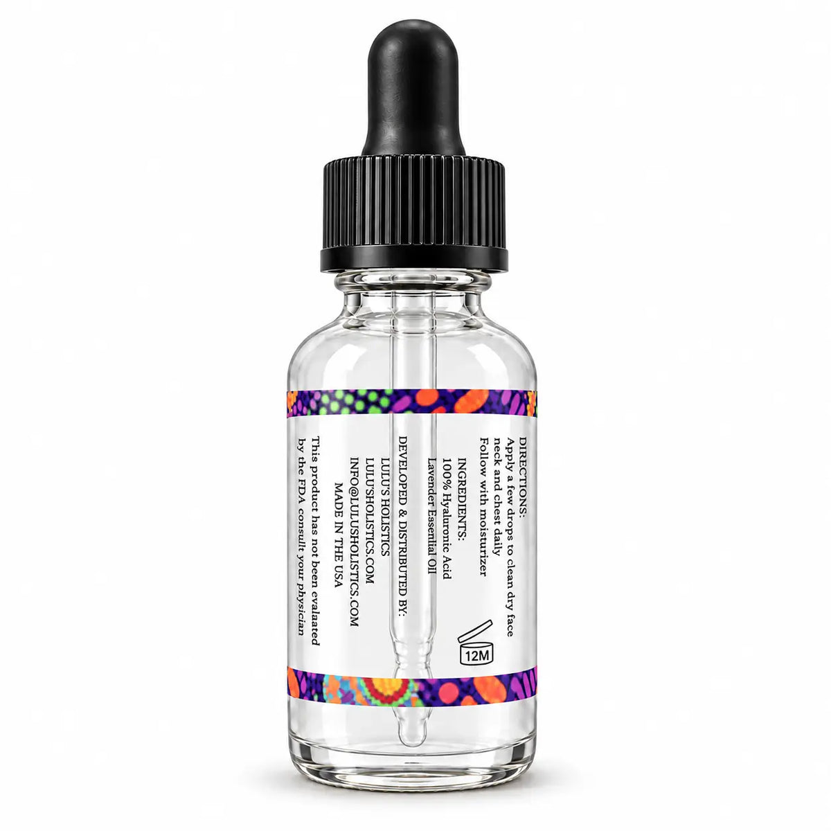 Lulu's Holistics Lavender Hyaluronic Acid Soothing & Balancing Face Serum (30ml)