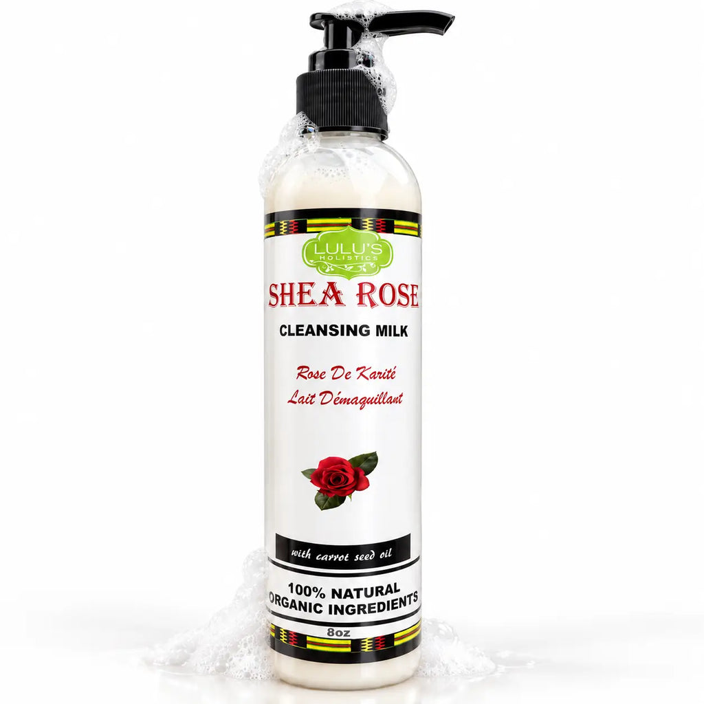 Lulu's Holistics Shea-Rose Face Cleansing Milk – Gentle Hydrating Facial Cleanser