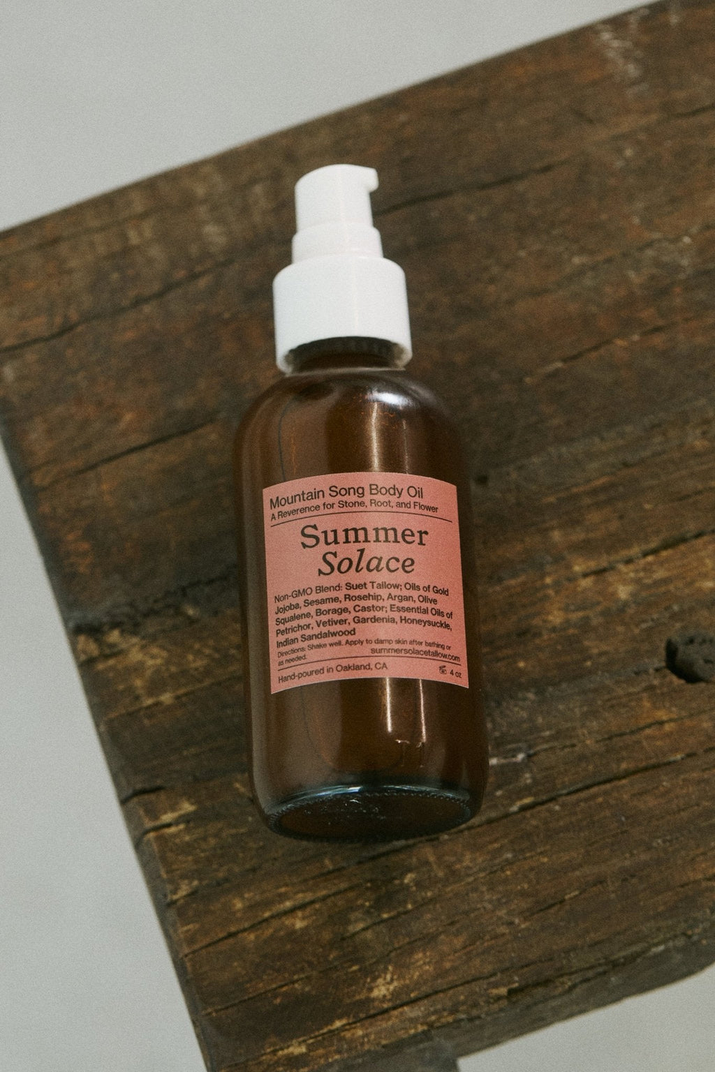 Mountain Song Tallow Body & Hair Oil | Petrichor, Gardenia, Honeysuckle