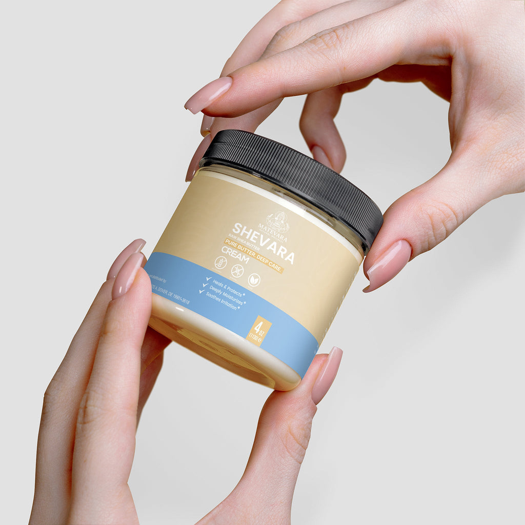 Shevara Organic Raw Shea Butter | Unrefined, 100% Natural |4 oz
