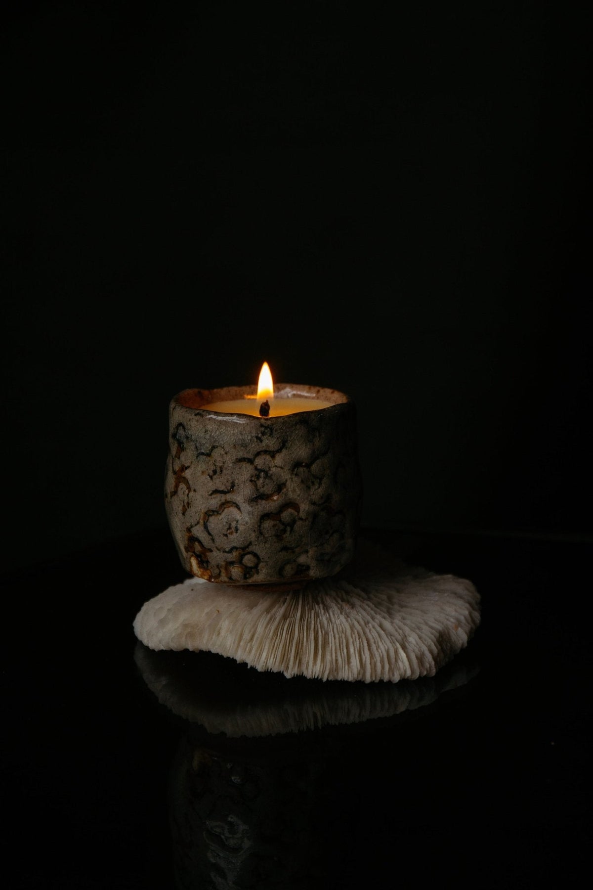 Souchong Debut Earthen Tallow Candle – Fog-Glazed Regional Clay 4 oz