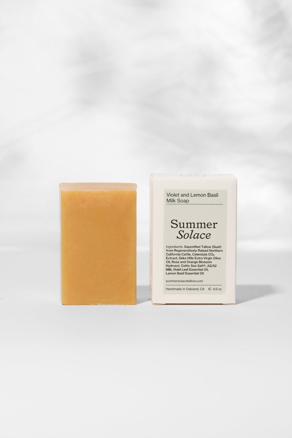 Violet & Lemon Basil A2/A2 Milk Soap with Collagen | Floral & Citrusy
